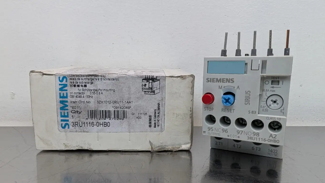 Siemens 3RU116-0HB0 Overload Relay 0.55-0.8A
