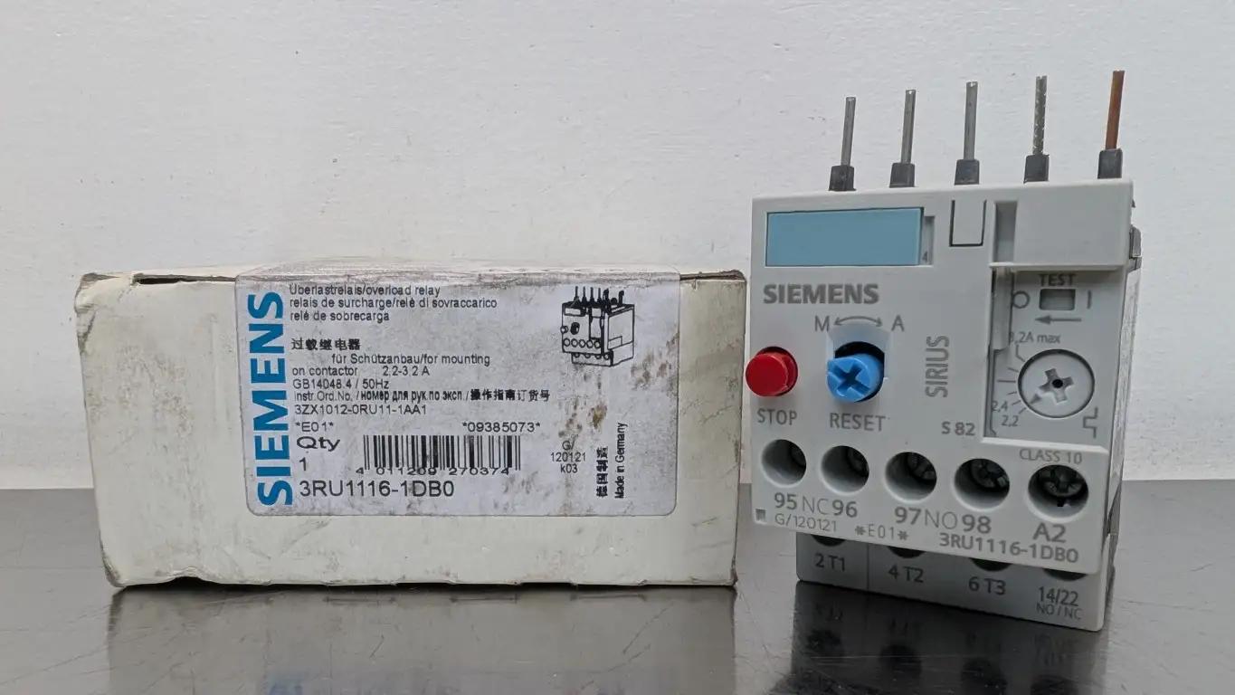Siemens 3RU116-1DB0 Overload Relay 2.2-3.2A