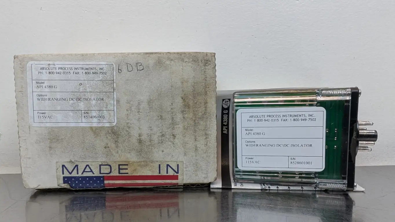 Absolute Process Instruments API 4380 G Wide Ranging DC/DC Isolator 115VAC