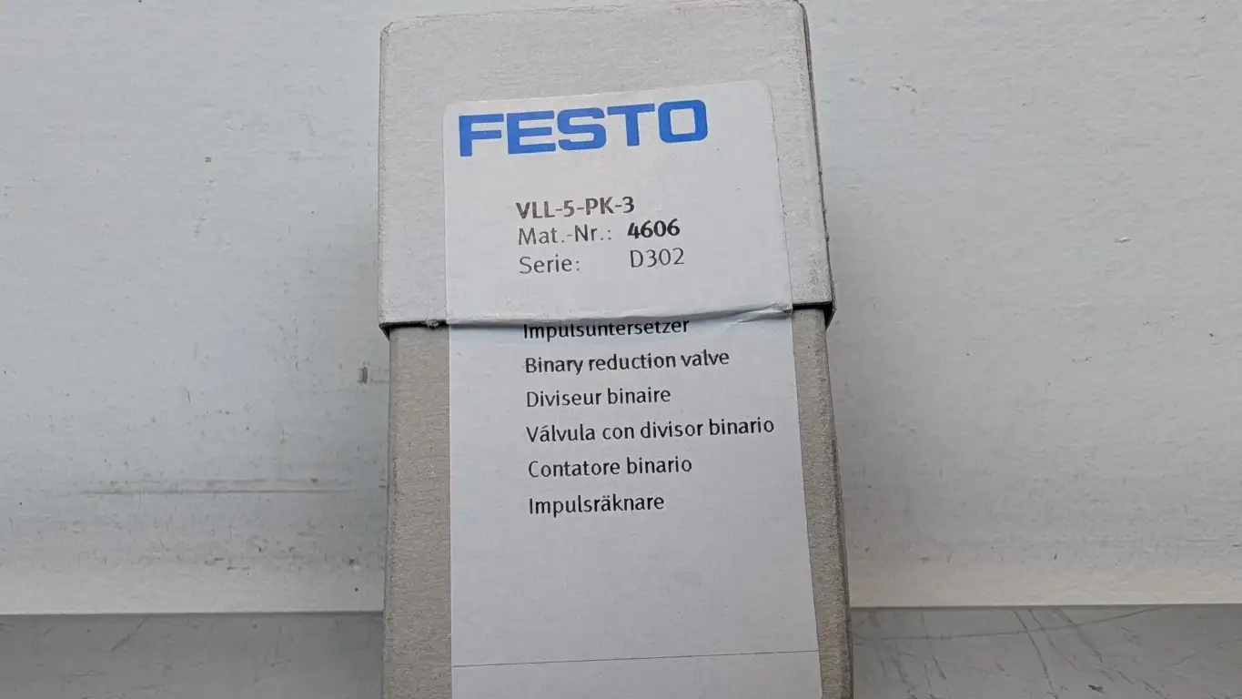 Festo VLL-5-PK-3 Binary Reduction Valve 4606 Ser D302 - Image 3