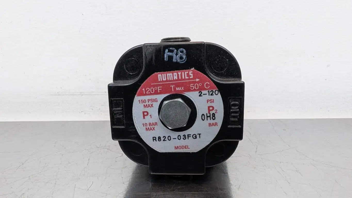 Numatics R820-03FGT Precision Regulator 3/8″ NPT 2-120 PSI