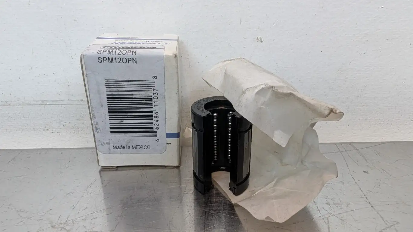 Thomson SPM120PN Super Ball Bushing Bearing 12mm ID 22mm OD x 32mm Long Open Self-Aligning