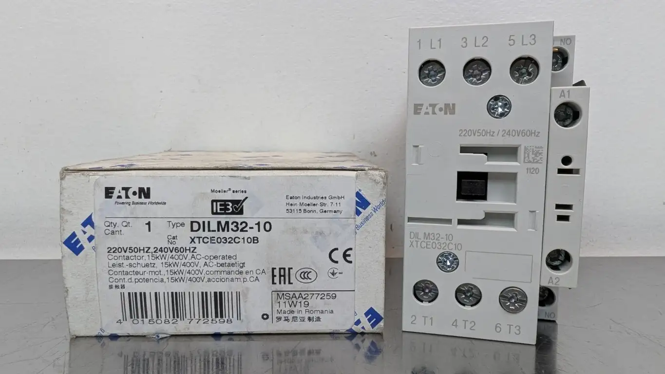 Eaton DILM32-10 Contactor XTCE032C10B 220/240VAC Coil Moeller 400V