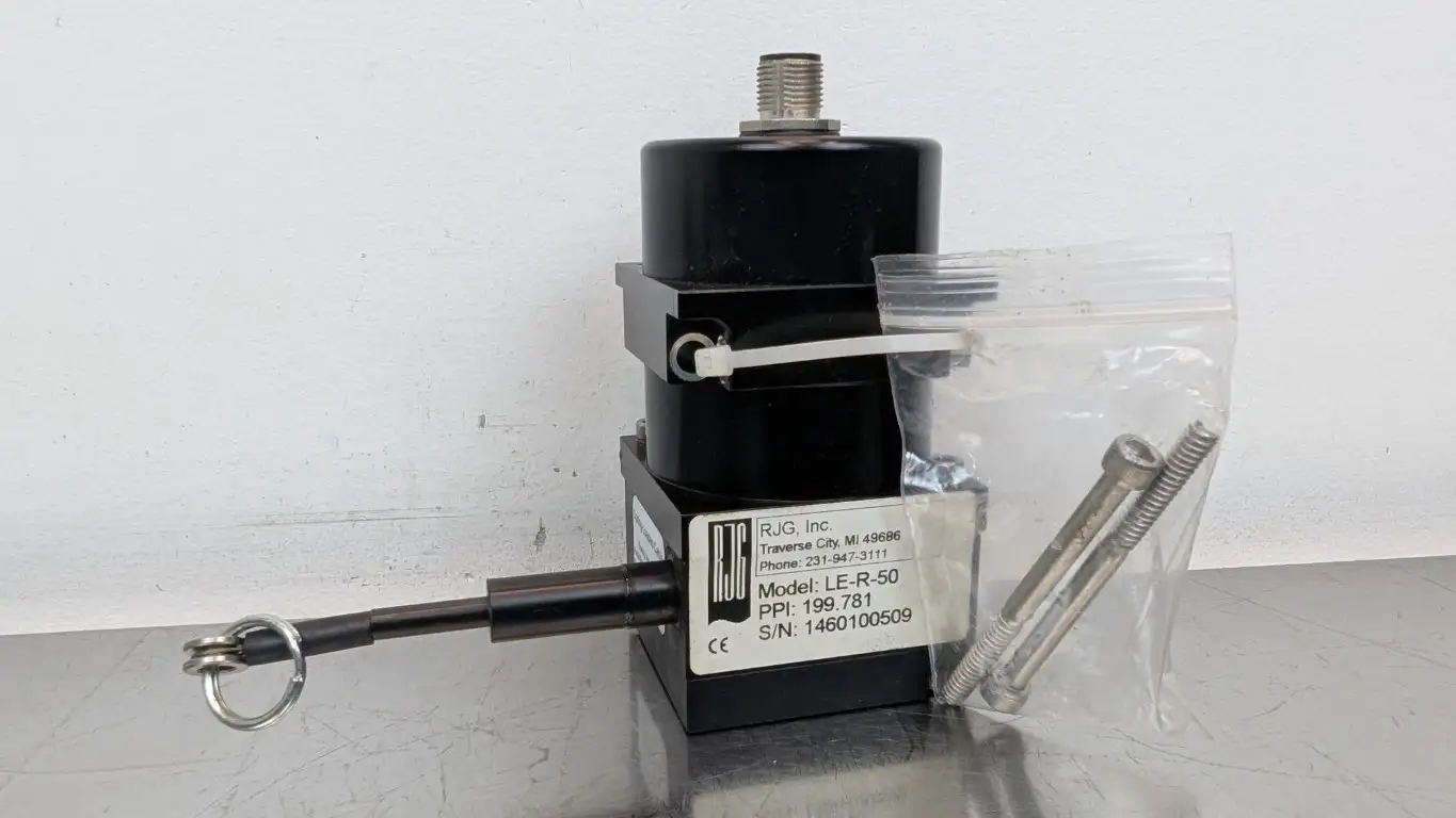 RJG LE-R-50 Stroke/Velocity Sensor 199.781 Rev A 12VDC 65mA