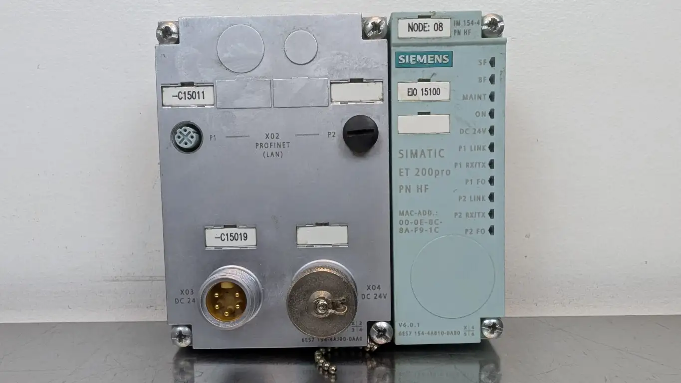 Siemens 6ES7 194-4AJ00-0AA0 Interface Module 6ES7 154-4AB10-0AB0 Rev V6.0.1 ET 200pro