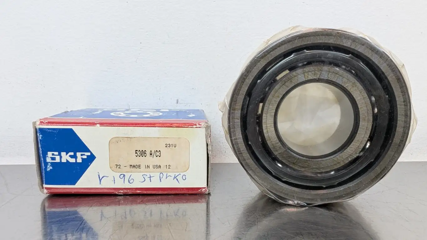 SKF 5306 A/C3 Double Row Angular Contact Bearing 30mm ID 72mm OD 1.1875″ Wide 30°