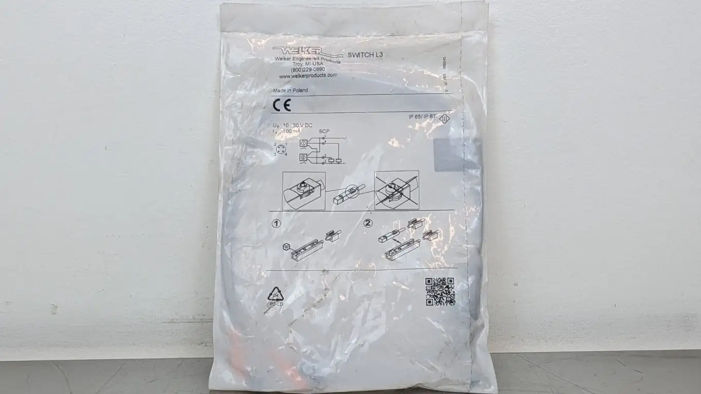 Welker SWITCH L3 Solid State Cylinder Mounted Sensor 10-30VDC 100mA M12 Male 4-Pin 65/67IP