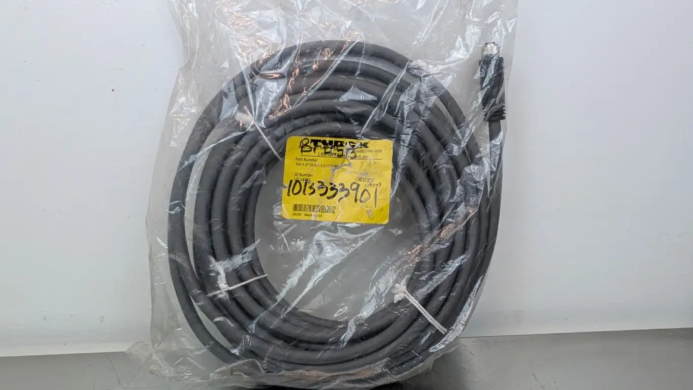 Turck RKE 4.5T-10-RSE 4.5T/CS12855 Cordset U2-18303 M12 5-Pin Female M12 5-Pin Male 10m Gray