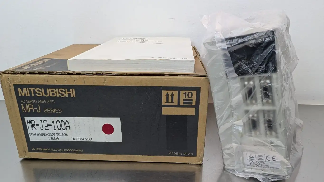 Mitsubishi MR-J2-100A AC Servo Amplifier 200-230VAC 5A 1kW to 170V 6A 0-360Hz