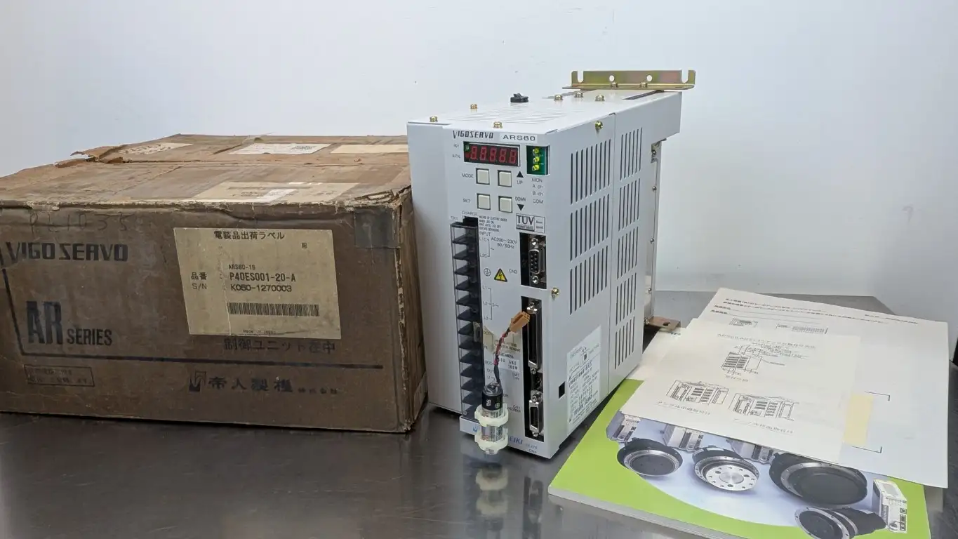 Teijin Seiki ARS60-15 Servo Drive VigoServo 200-230VAC 1.5kW 10.6A Max 31.8A