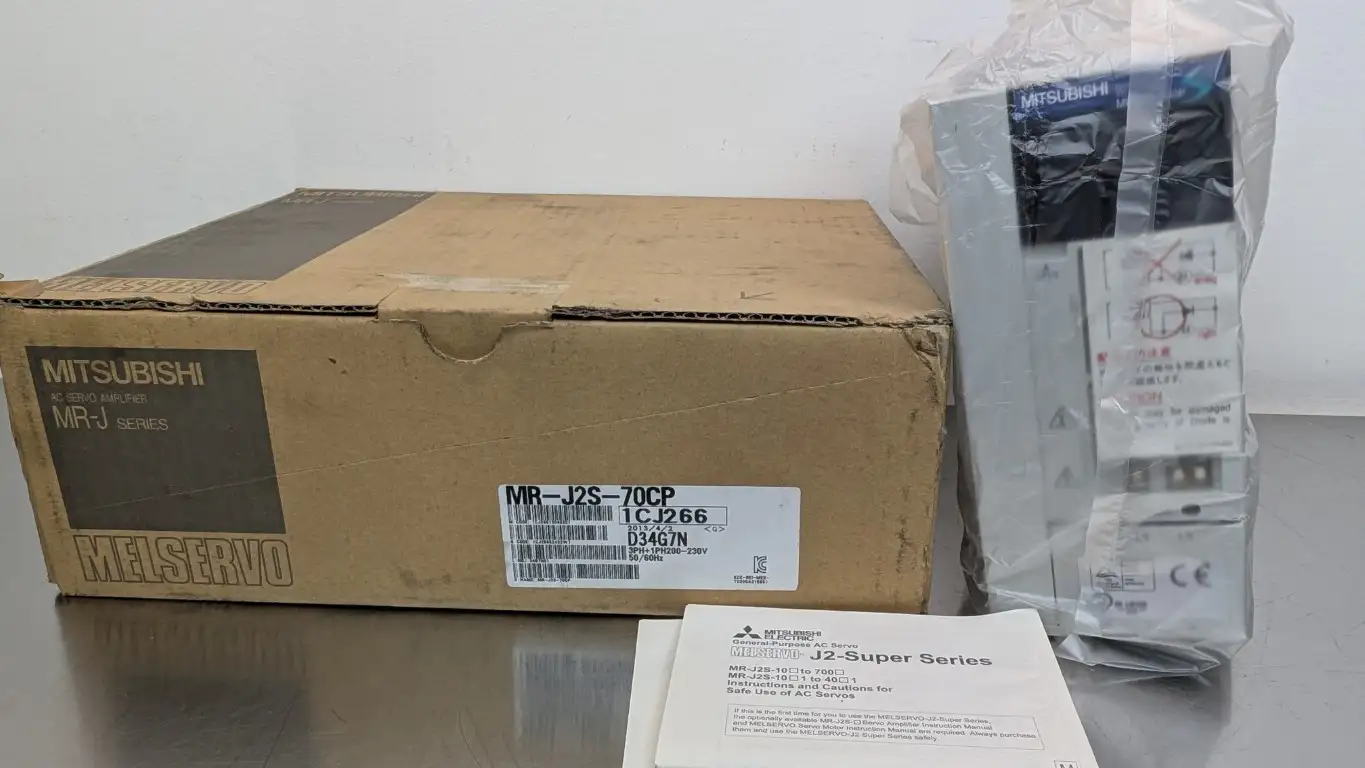 Mitsubishi MR-J2S-70CP AC Servo Amplifier 200-230VAC 3.8A 750W to 170V 5.1A 0-360Hz