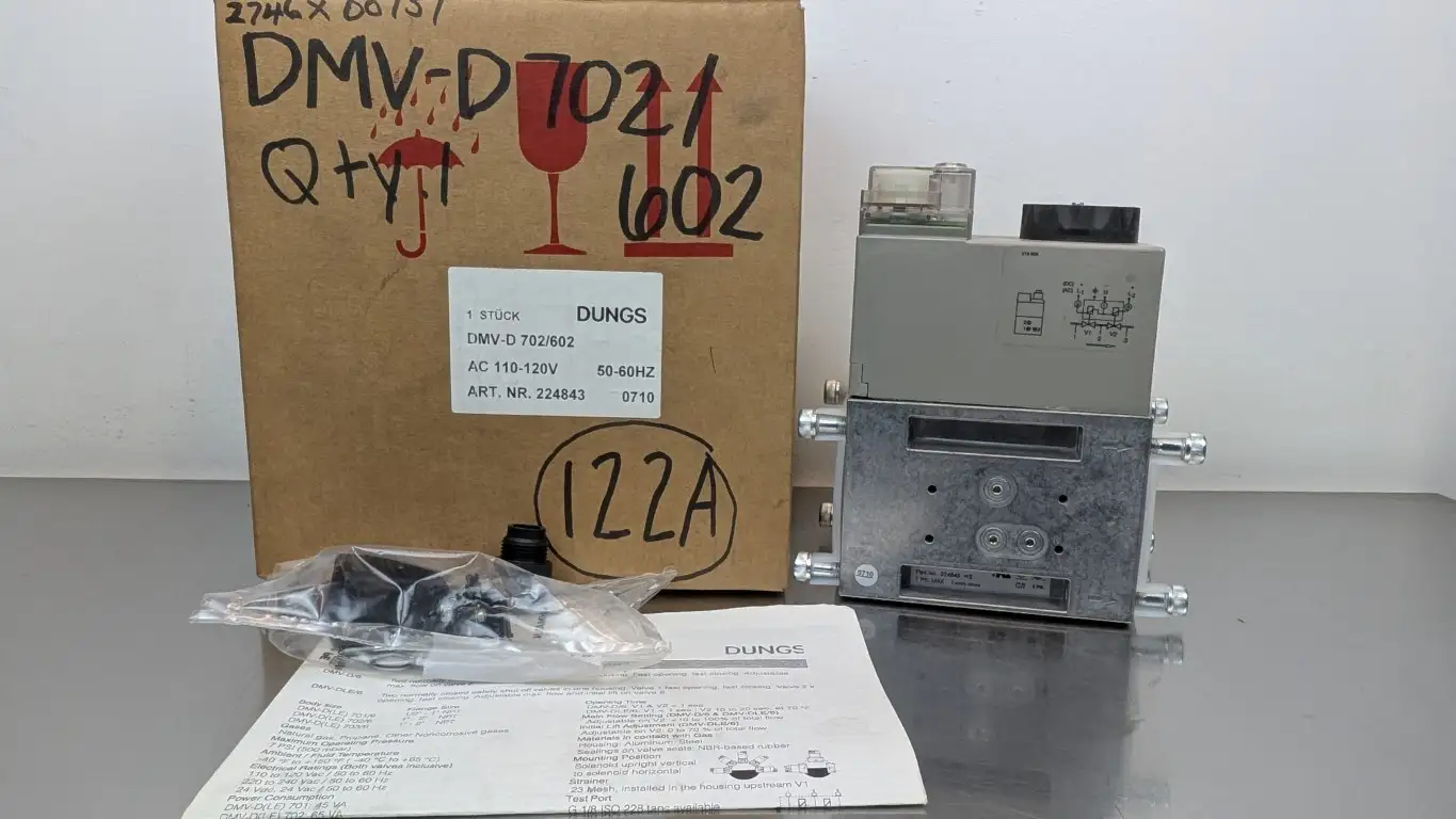 Dungs DMV-D 702/602 Dual Modular Safety Valve 224843 110/120VAC 7 PSI