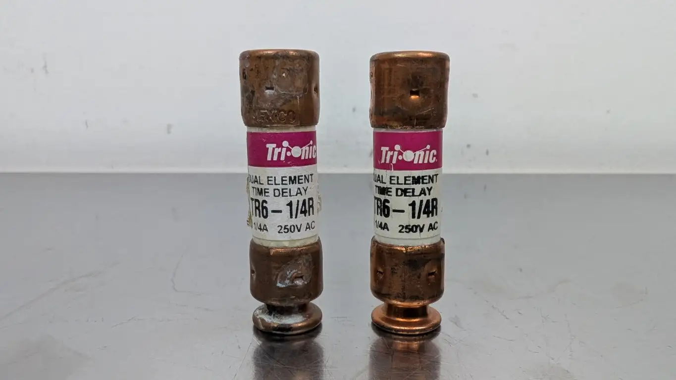 2 Pack Ferraz Shawmut TR6-1/4R Dual Element Time Delay Fuse Tri-onic 250VAC 6.25A RK5