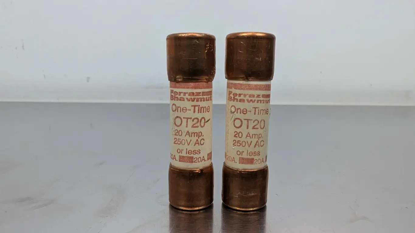 2 Pack Ferraz Shawmut OT20 One-Time Fuse 250VAC 20A K5