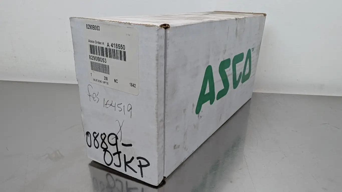 Asco 8290B053 Motorized Pneumatic Air Pilot Valve 1″ NPT SS 2 Way 2/2 NC