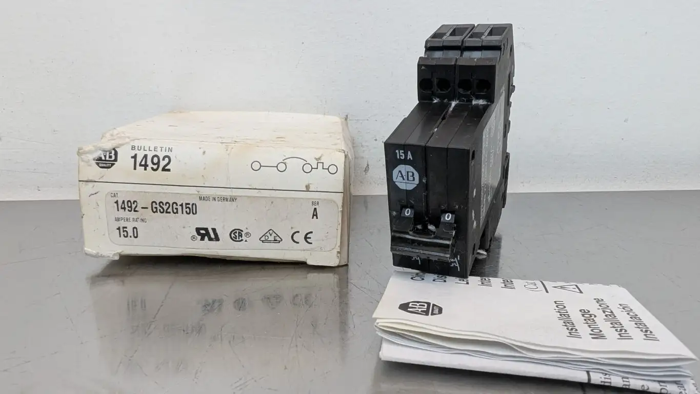 Allen-Bradley 1492-GS2G150 Miniature Circuit Breaker Ser A 277/480VAC/65VDC 15A