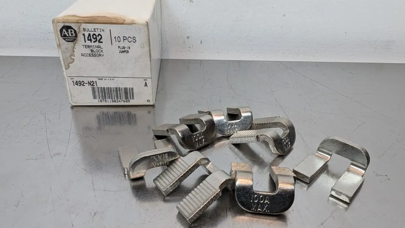 7 Pack Allen-Bradley 1492-N21 Plug-In Jumper Ser A Terminal Block Accessory