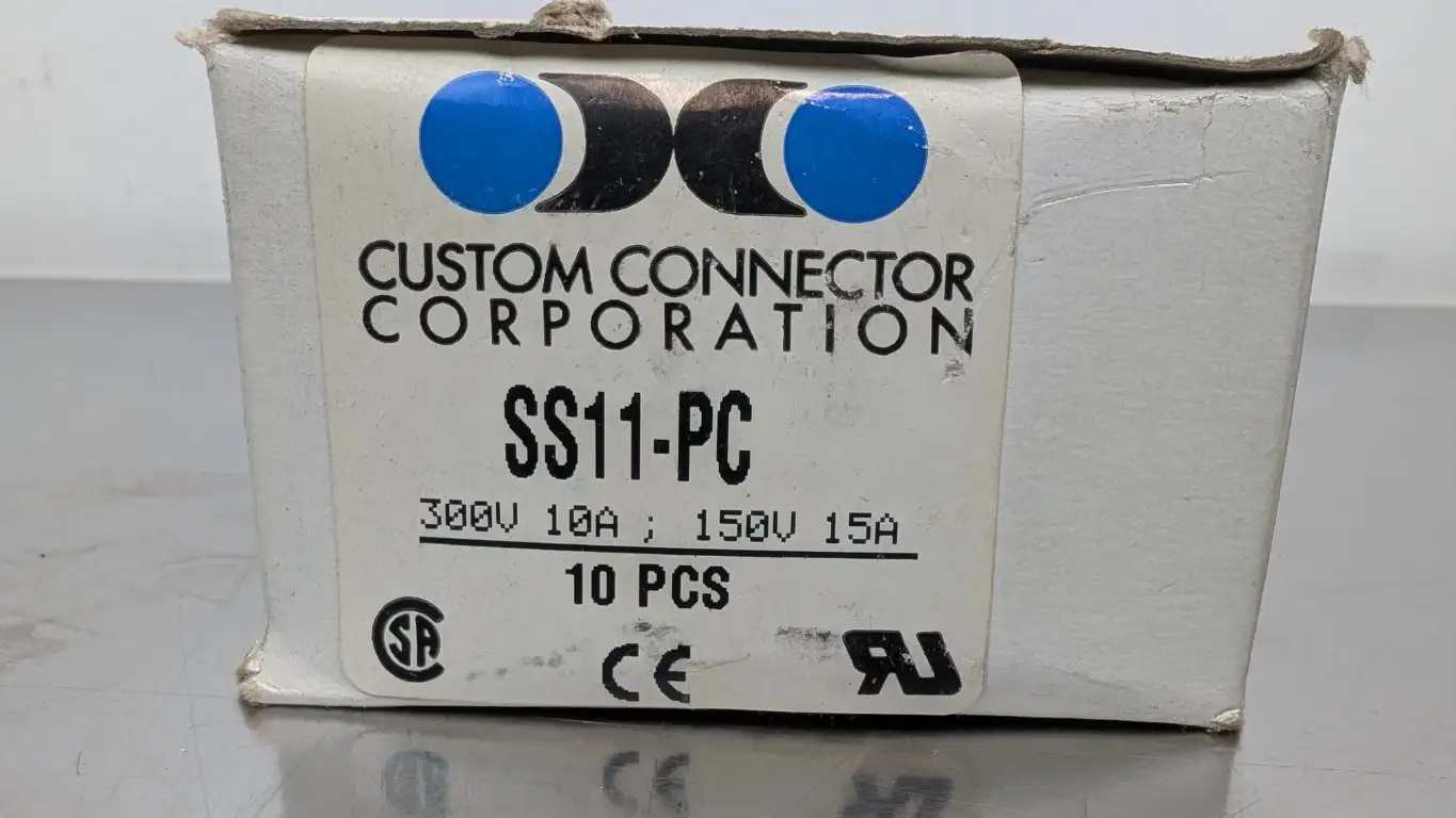 10 Pack Custom Connector SS11-PC Relay Socket 300V/150V 10A/15A 3PDT 11-Pin Square - Image 6