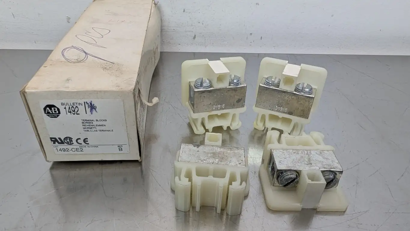 4 Pack Allen-Bradley 1492-CE2 Terminal Blocks Ser B