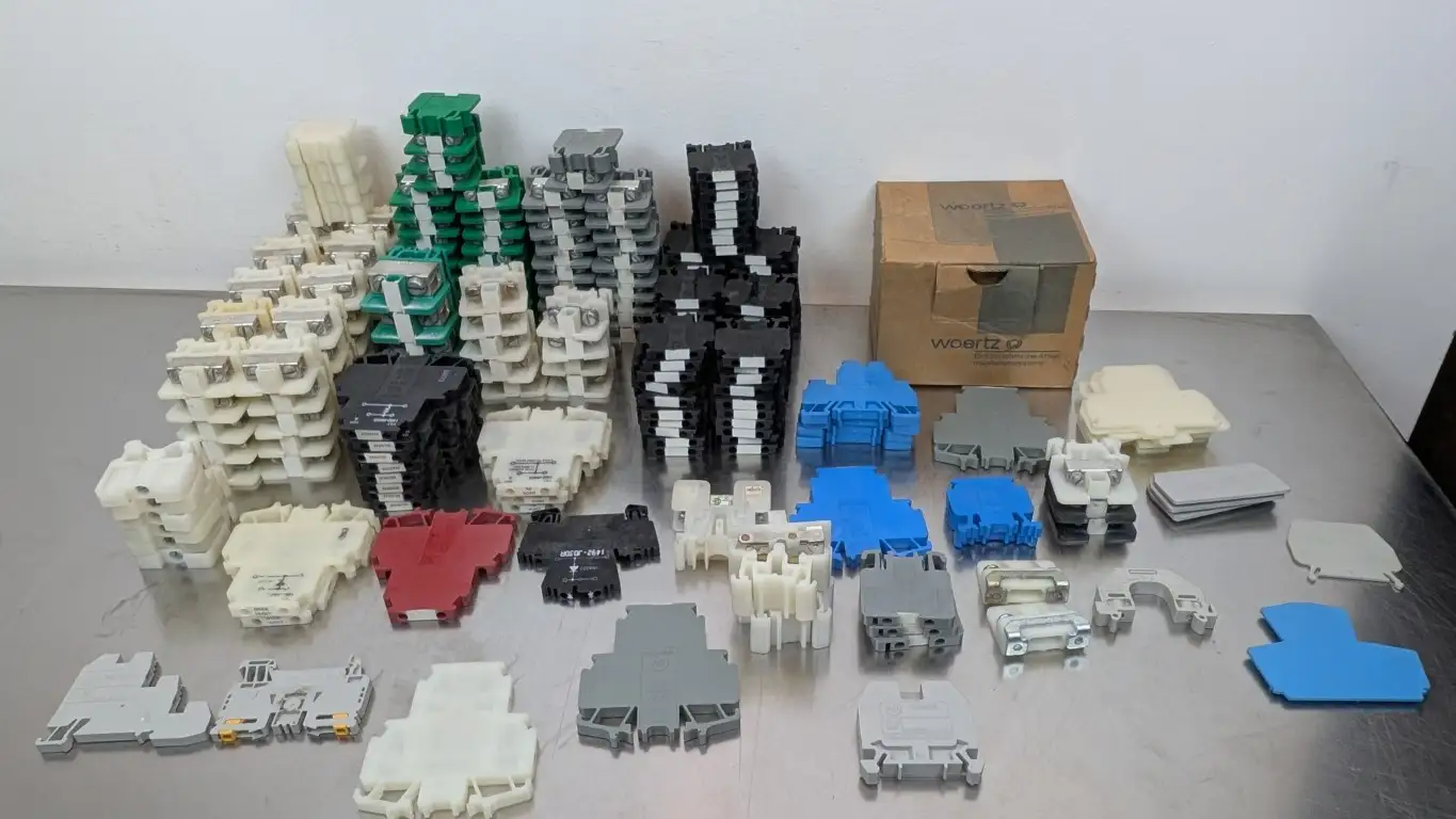 Allen-Bradley Large Lot of Terminal Blocks Woertz 10 lbs