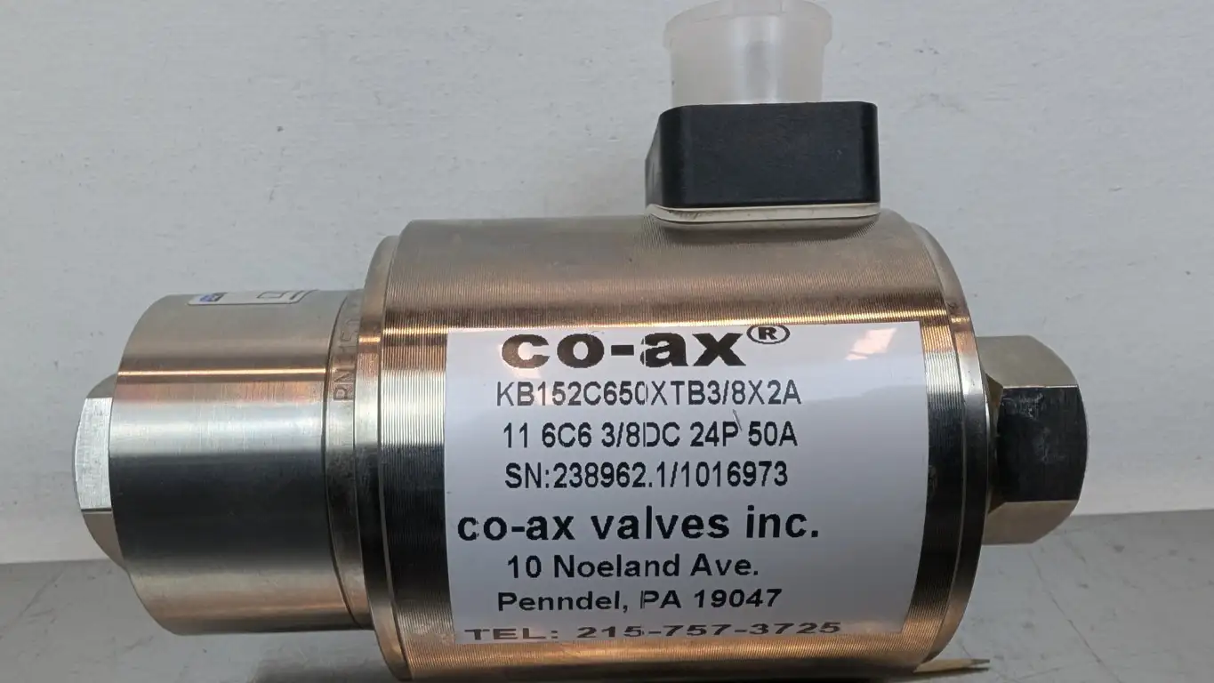 Coax KB 15 NC High Pressure Coaxial Valve KB15NC 24VDC 3/8" NC 0-50bar - Image 4