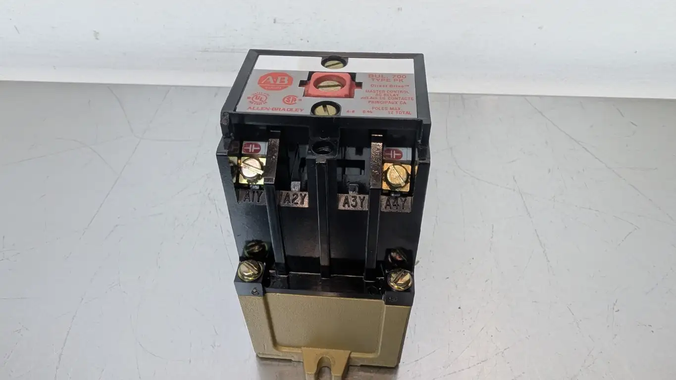 Allen-Bradley 700-PK200A1 AC Control Relay 700-N24 Ser B 115VAC Coil 600VAC 10A - Image 2