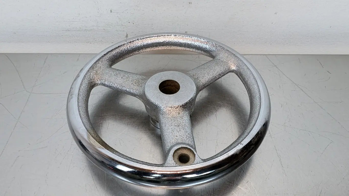 F160 Cast Iron Machine Hand Wheel 15.5mm ID 6″ OD