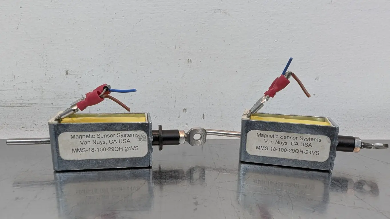 2 Pack Magnetic Sensor Systems MMS-18-100-29QH-24VS Open Frame Push Type Solenoid