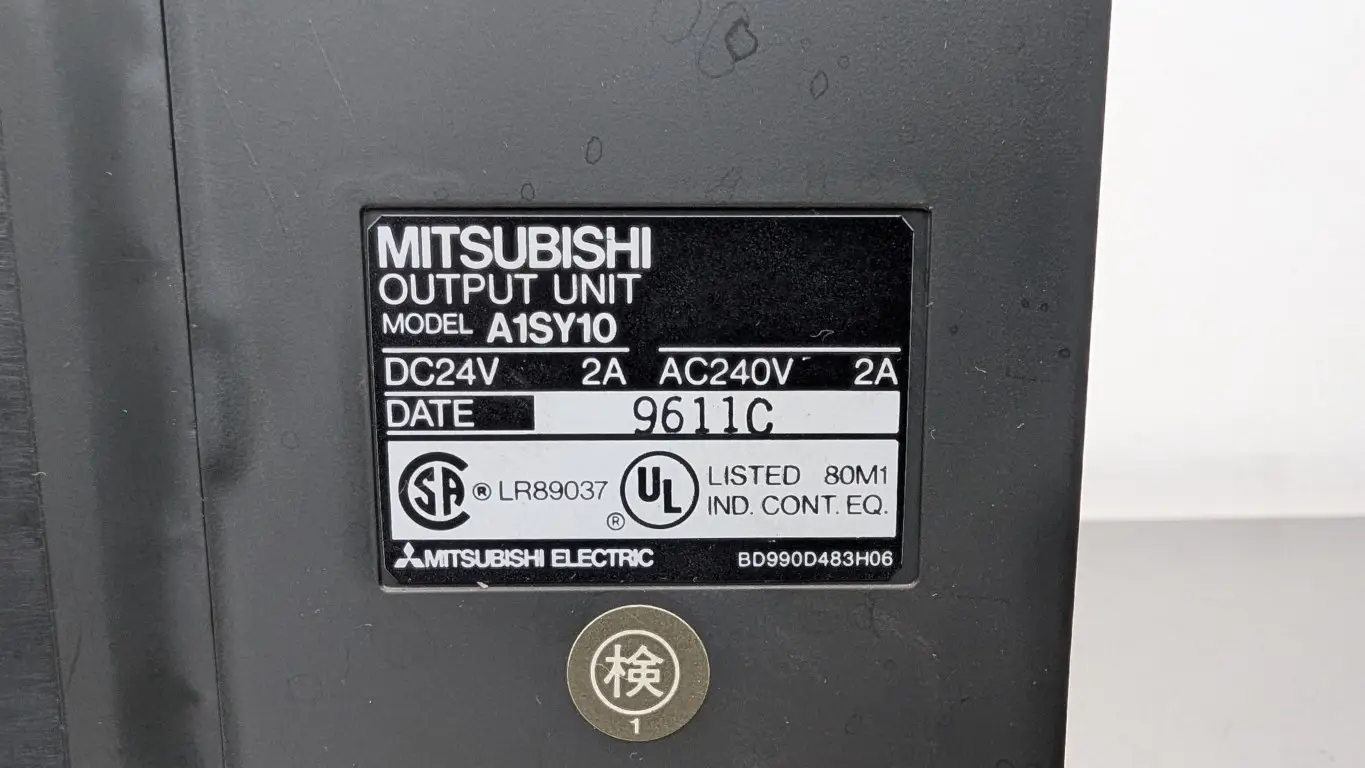 Mitsubishi A1SY10 Output Module 24VDC 240VAC 2A - Image 5
