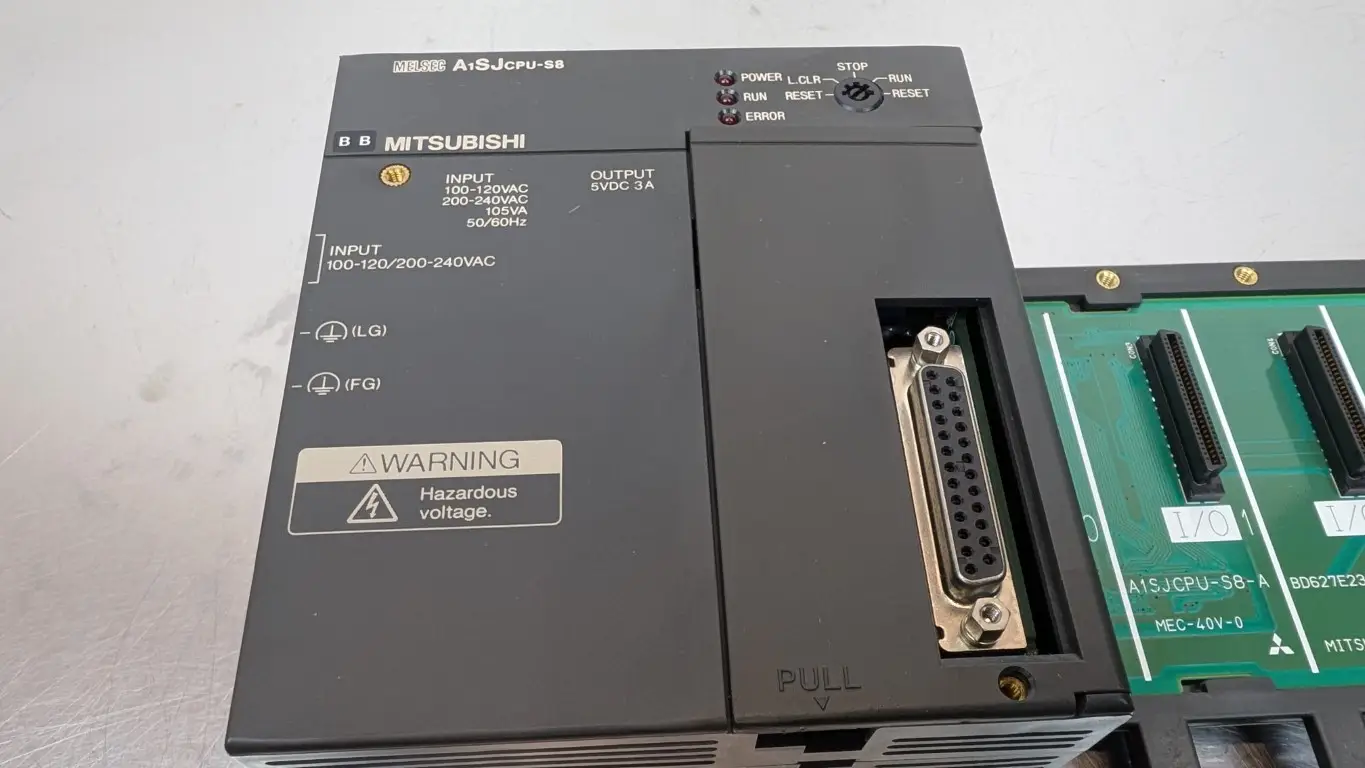 Mitsubishi A1SJCPU-S8 PLC CPU and Base 100-120/200-240VAC 5VDC 3A - Image 3