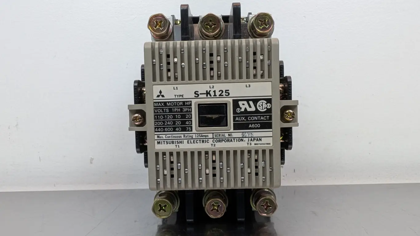 Mitsubishi S-K125 Contactor 100-127V Coil 600V 125A