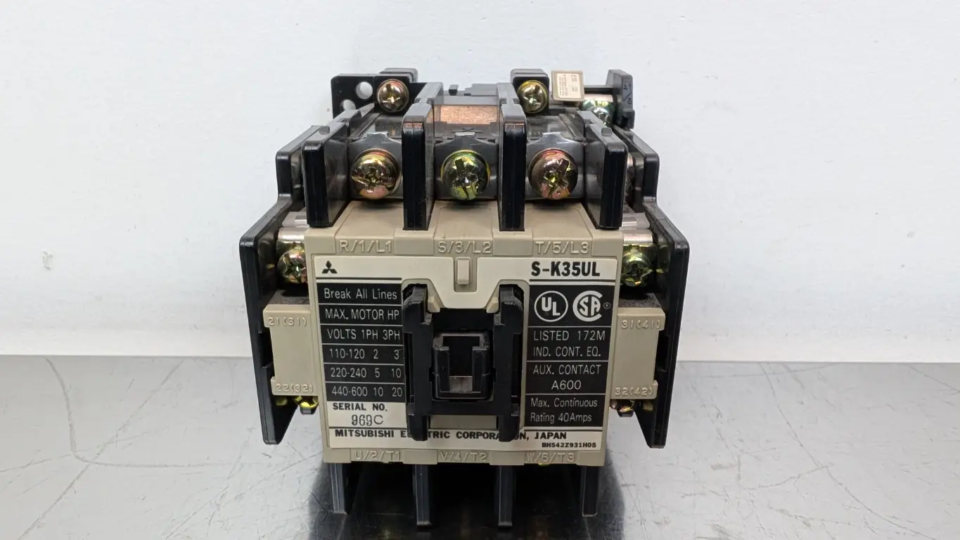 Mitsubishi S-K35UL Contactor 110/120VAC Coil 600V 40A