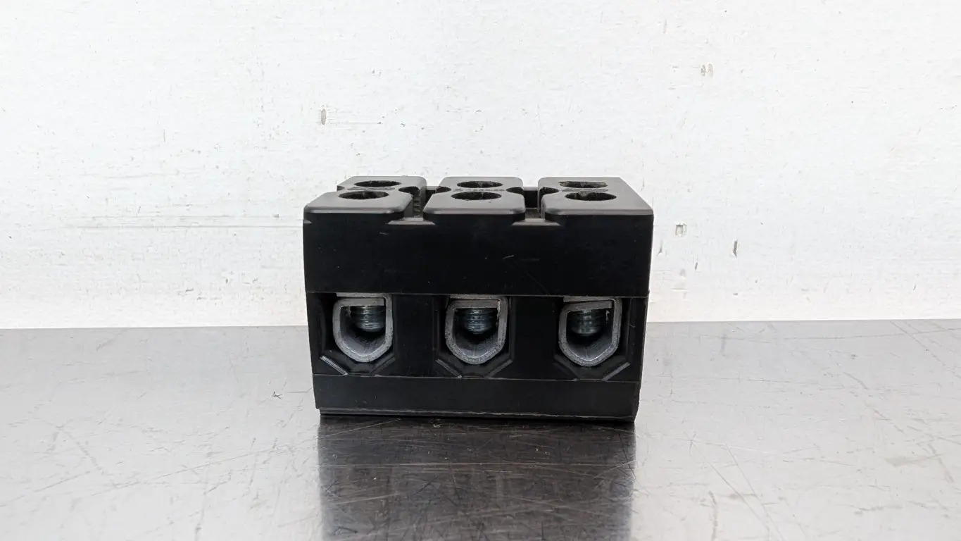 Eagle Connector B-Series Terminal Block 600V 85A #4-#18AWG CU 3-Pole