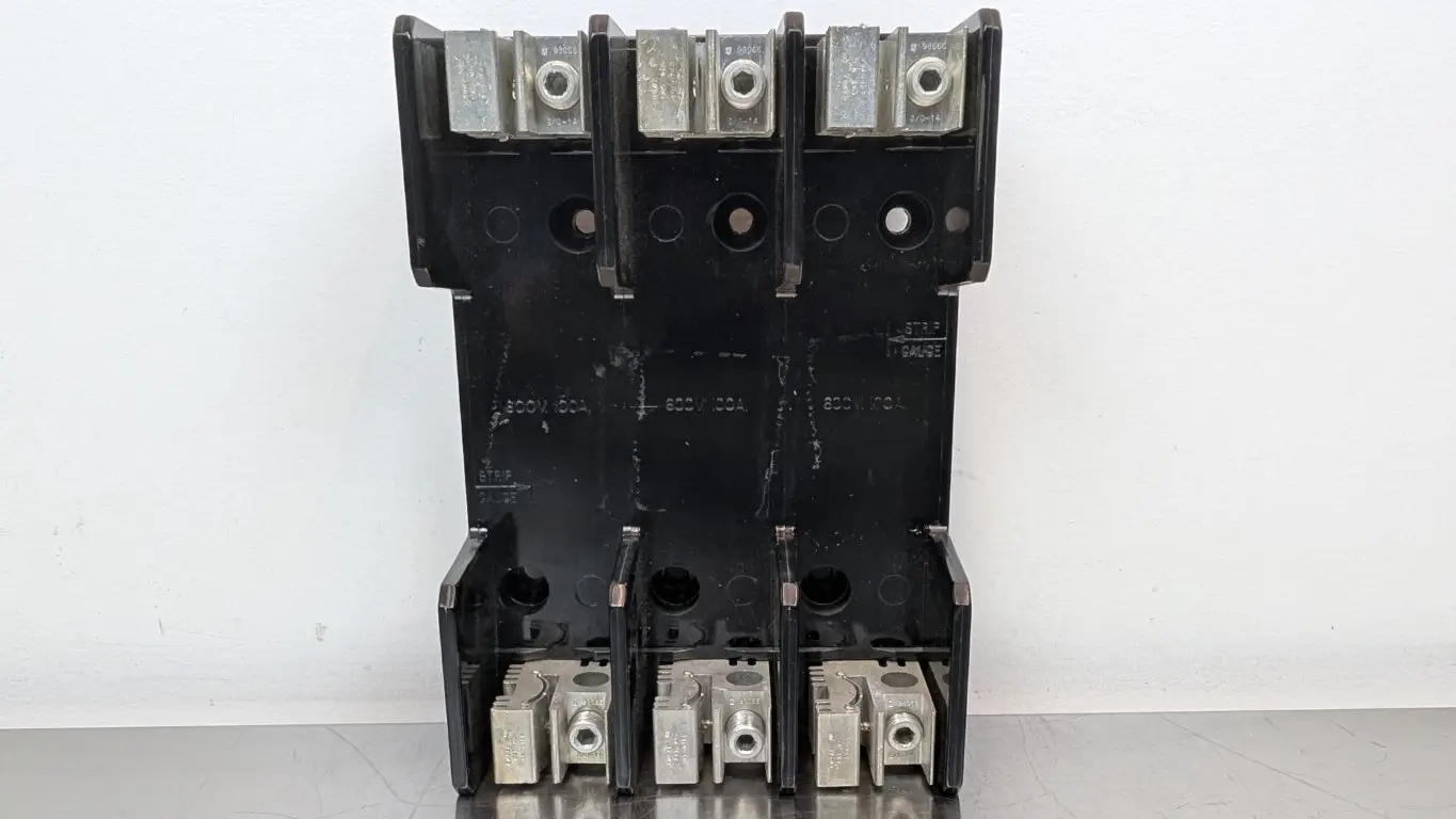 Marathon 6R100A3B Fuse Block 600V 100A 2/0 -6 AWG 3-Pole Class R