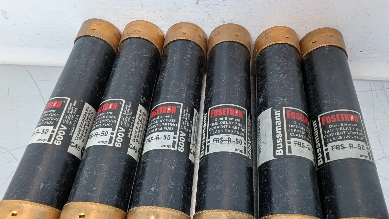 6 Pack Bussmann FRS-R-50 Dual Element Time Delay Fuse Fusetron 600VAC/300VDC 50A RK5 - Image 4
