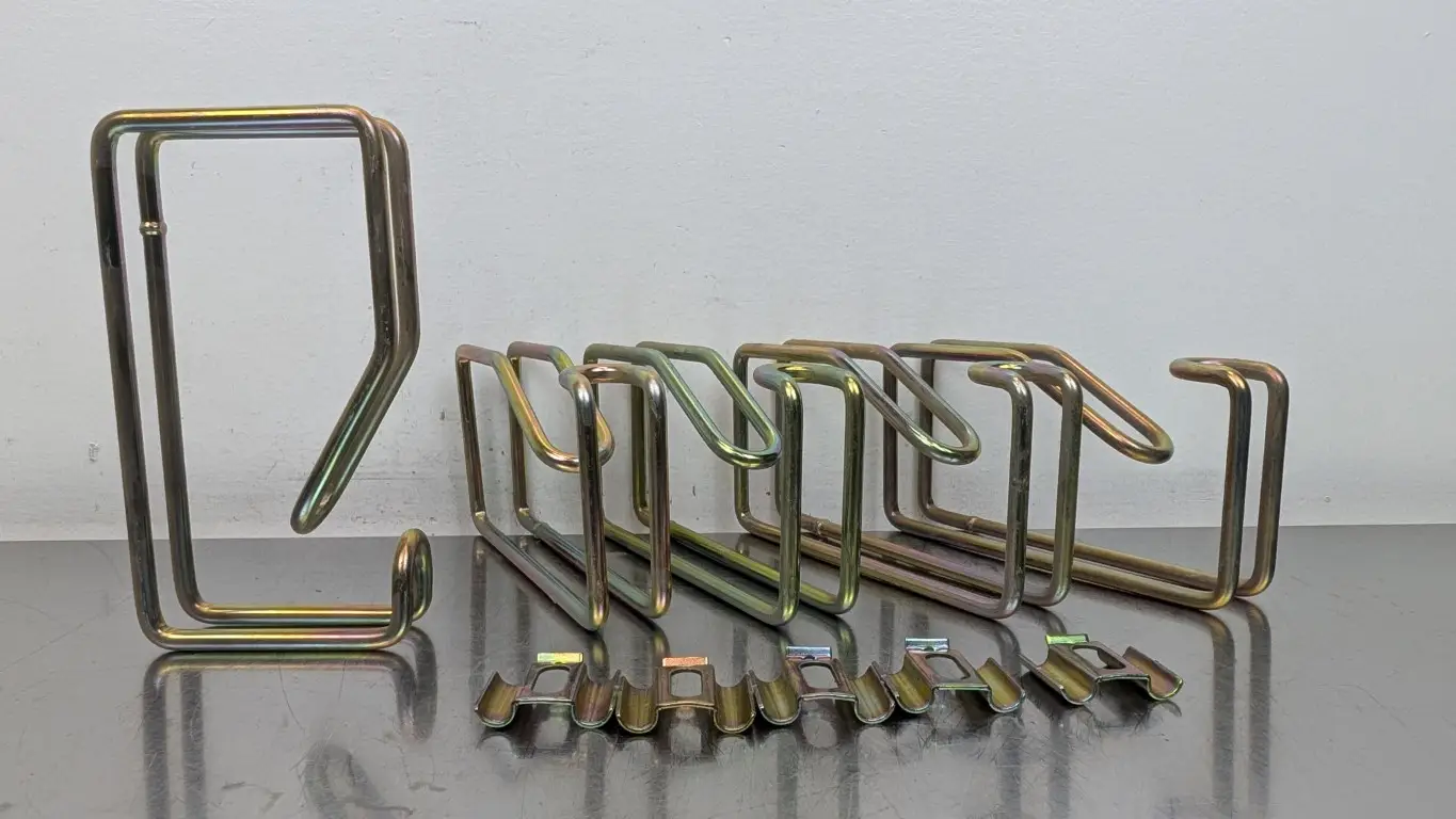 5 Pack 5×2.5 Metal D-Ring Cable Management Clip Brackets 5×2.5″