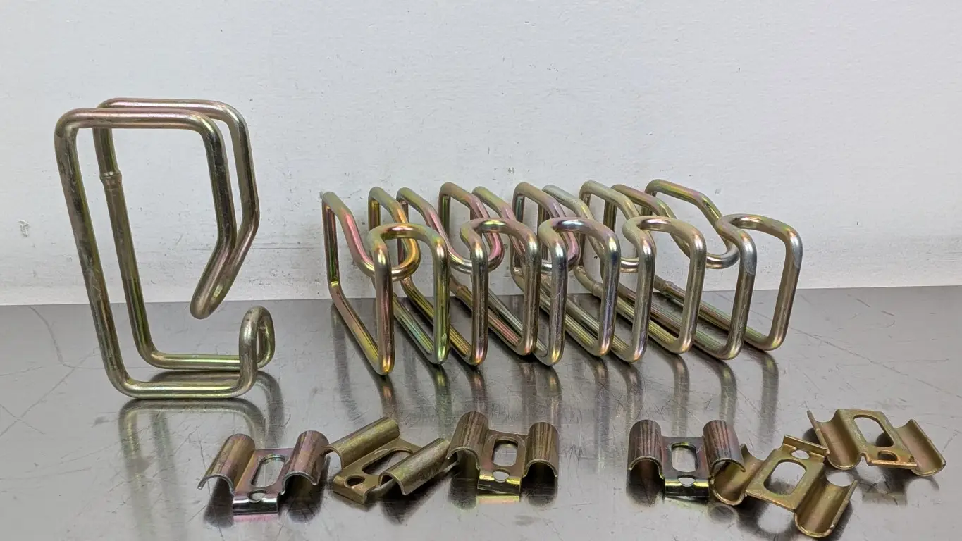 6 Pack 3×1.5 Metal D-Ring Cable Management Clip Brackets 3×1.5″