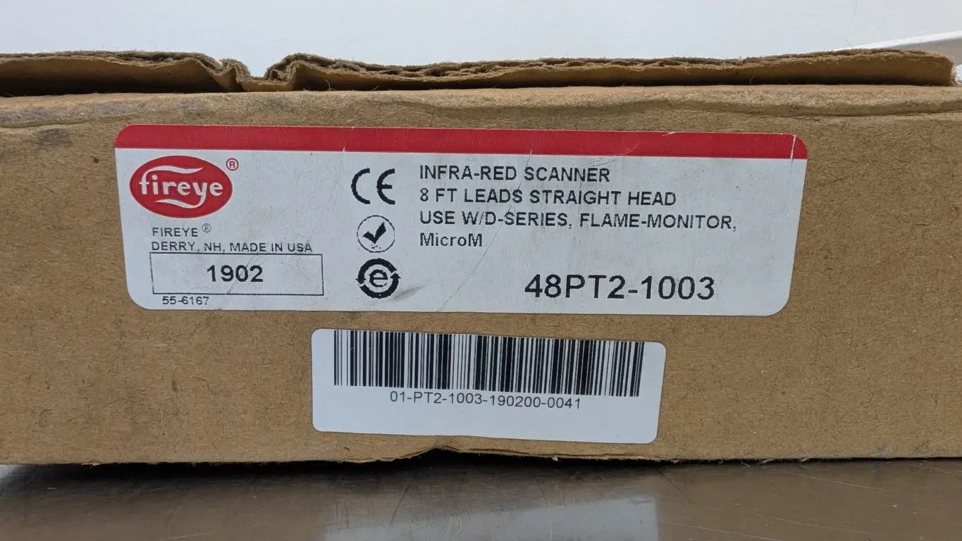 Fireye 48PT2-1003 Infra-red Scanner 8 Ft Leads Straight Head use w/D-Series Flame Monitor - Image 7