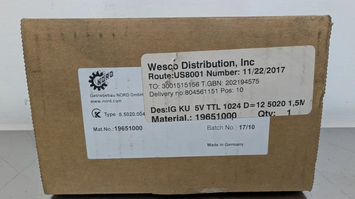 Nord 19651000 Encoder 8.5020.0040.1024.S110.0015 Kubler 5VDC