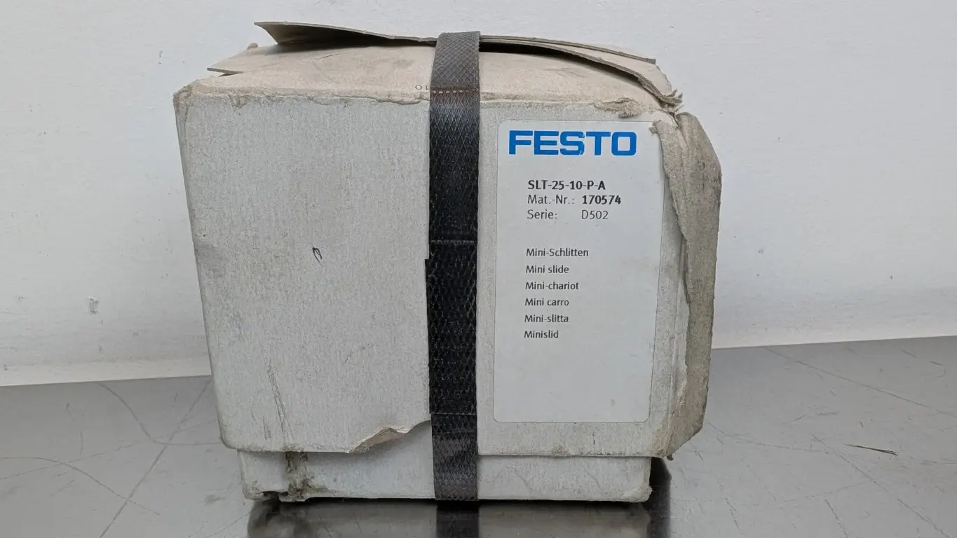 Festo SLT-25-10-P-A Mini Slide 170574 Pistion Dia 10mm x 25mm Stroke