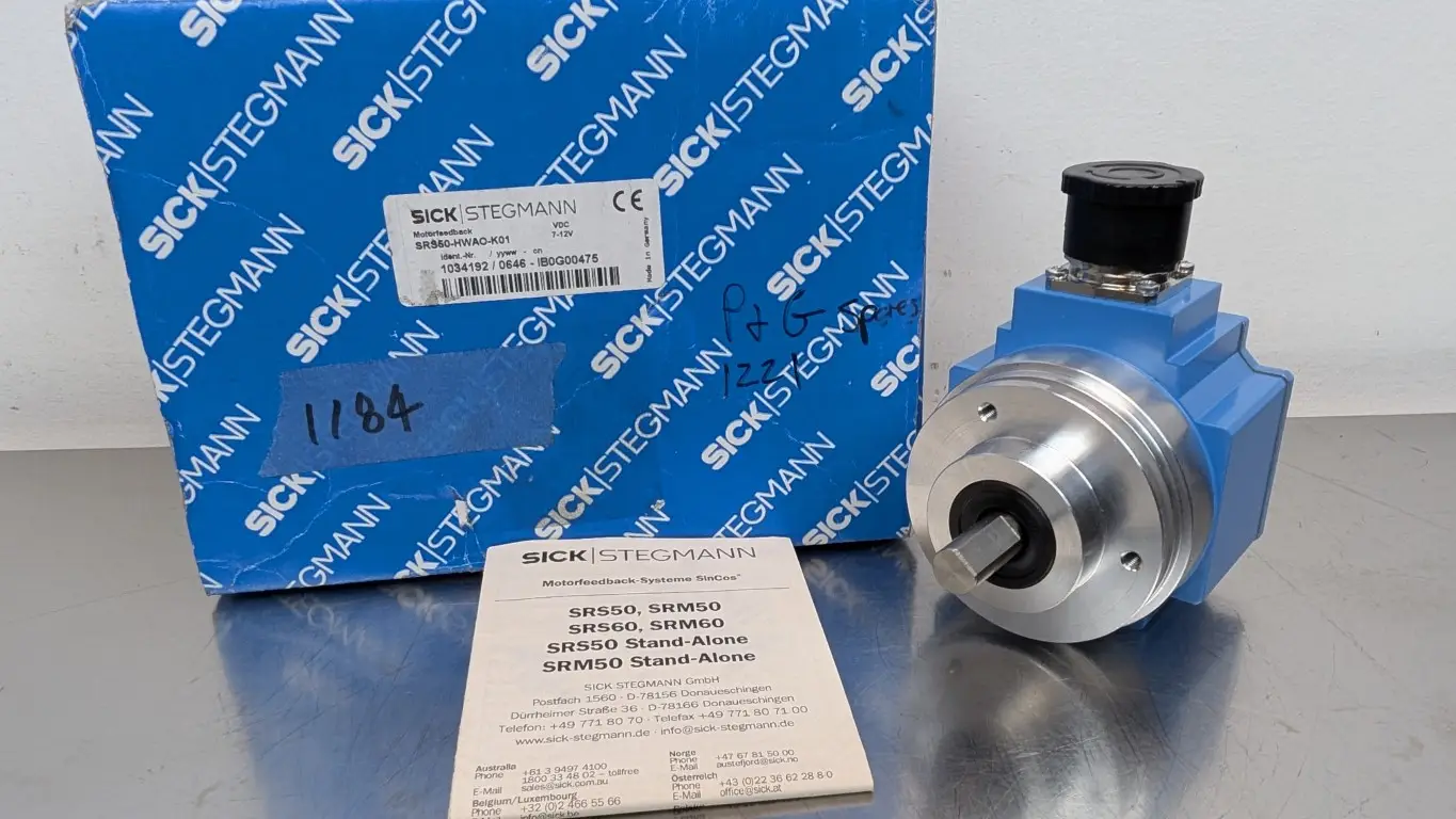 Sick SRS50-HWA0-K01 Encoder 1034192 Stegmann 7-12VDC 0646-IB0G00475 SRS50-HWAO-K01