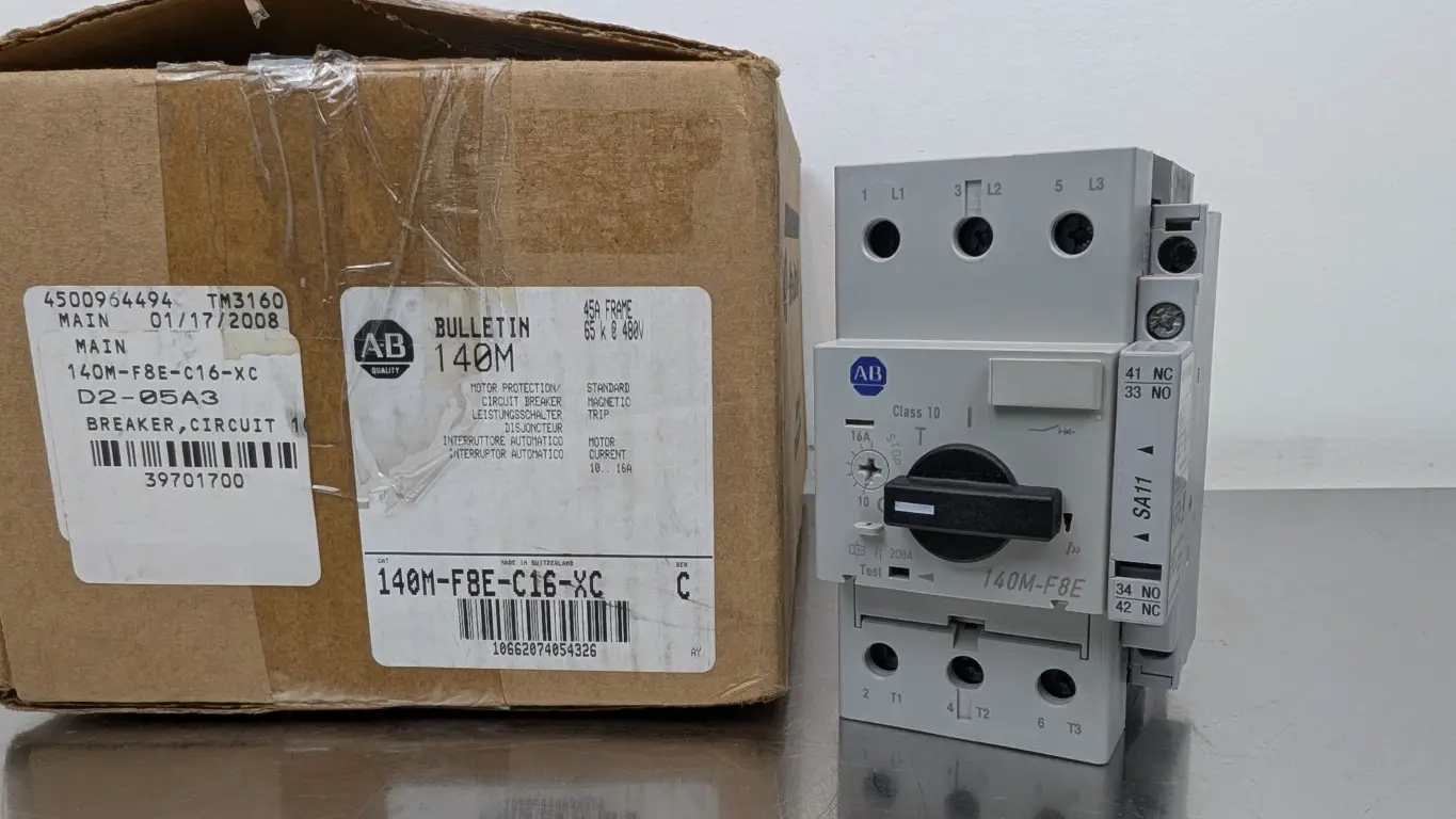 Allen-Bradley 140M-F8E-C16-XC Motor Protection Circuit Breaker Ser C 10-16A