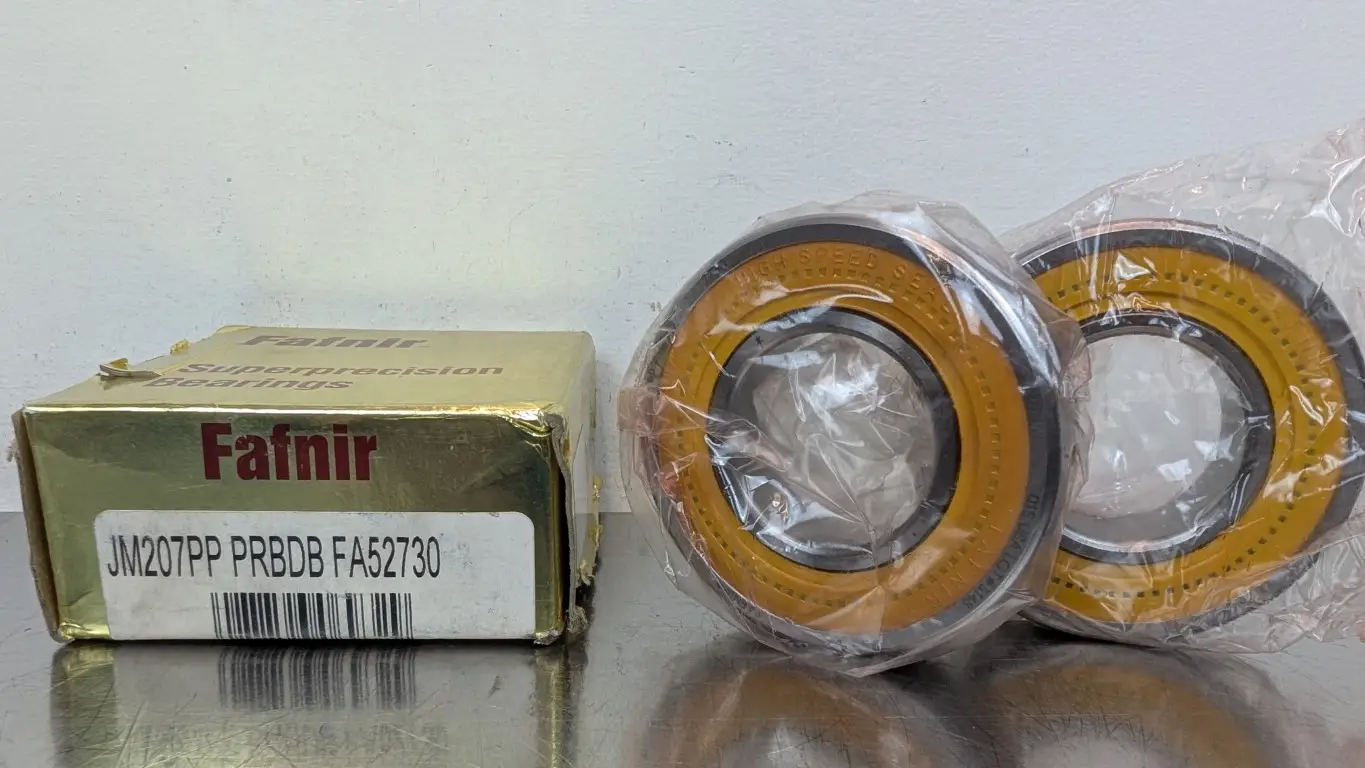 Fafnir JM207PP PRBDB FA52730 Radial Deep Groove Ball Bearing Set Torrington 35mm ID 72mm OD 17mm Wide High Speed Seal