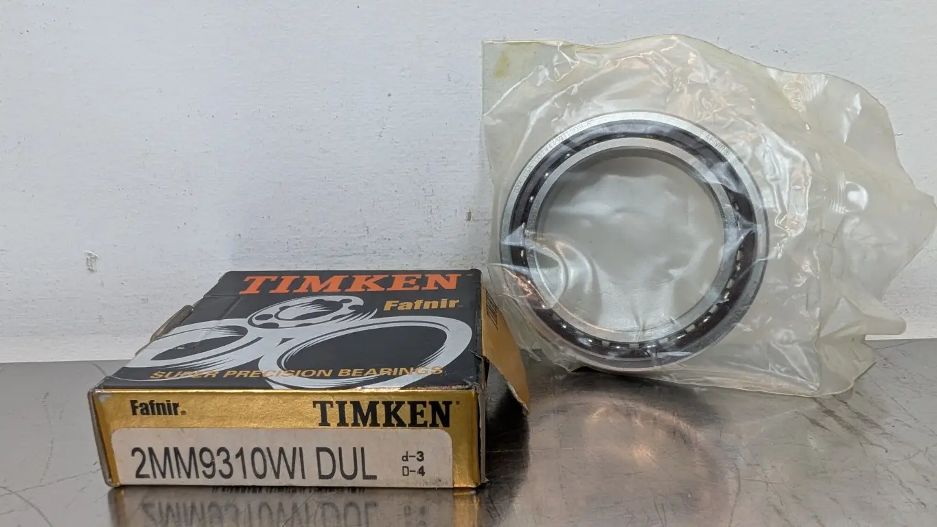 Fafnir 2MM9310WI DUL Super Precision Angular Contact Bearing 2MM9310WIDUL Timken 50mm ID 72mm OD 24mm Wide 15° Lot# 44591