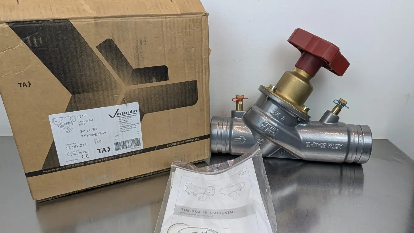 Victaulic V-024-789-CBV Grooved End Circuit Balancing Valve 52 167-073 2-1/2″ 300 PSI Series 789