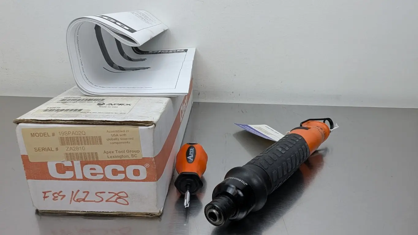 Cleco 19SPA02Q Inline Screwdriver 1/4″ Quck Change 5-19in.-lbs./0.6-2.1Nm 2800 RPM