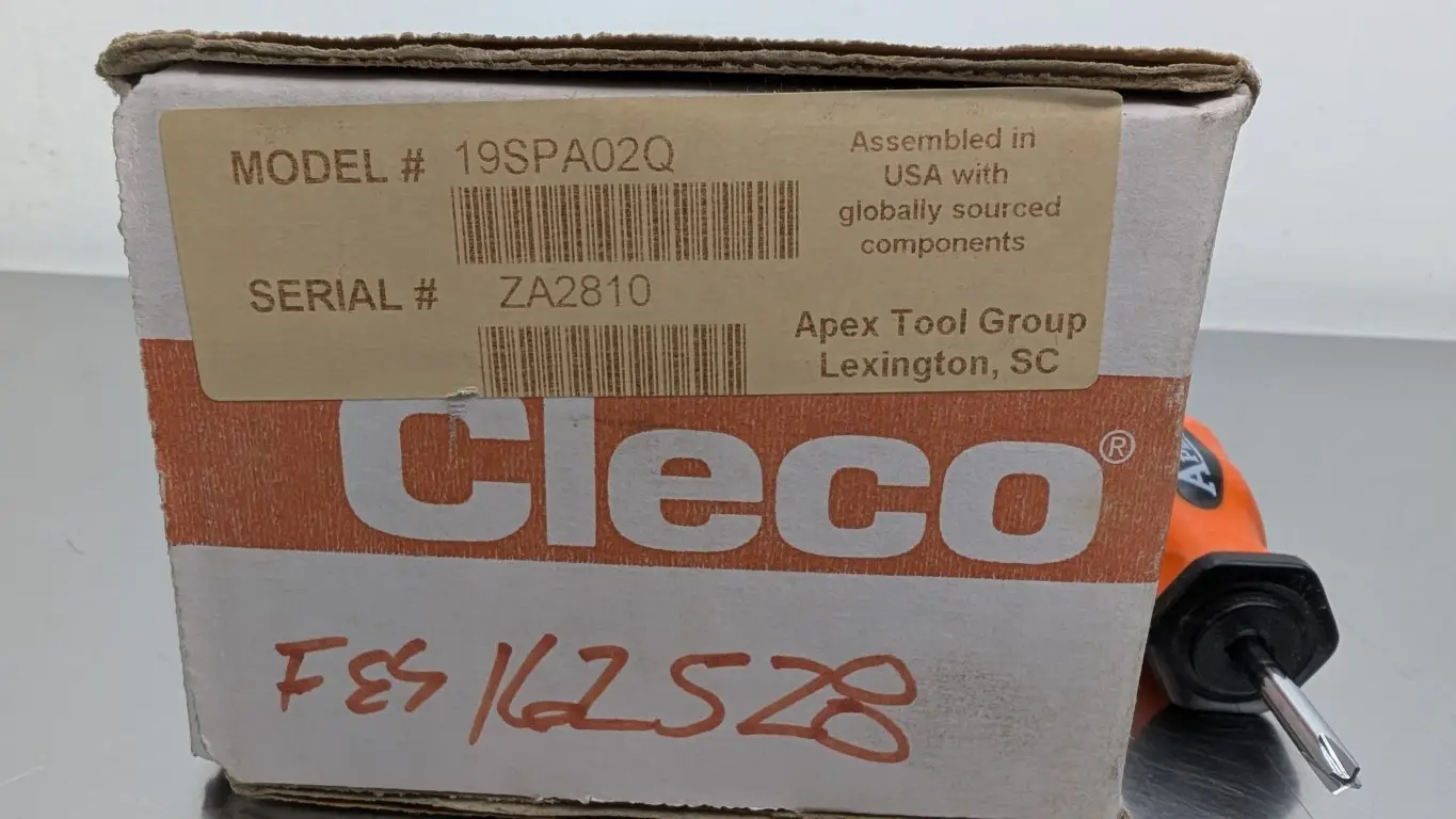Cleco 19SPA02Q Inline Screwdriver 1/4" Quck Change 5-19in.-lbs./0.6-2.1Nm 2800 RPM - Image 9