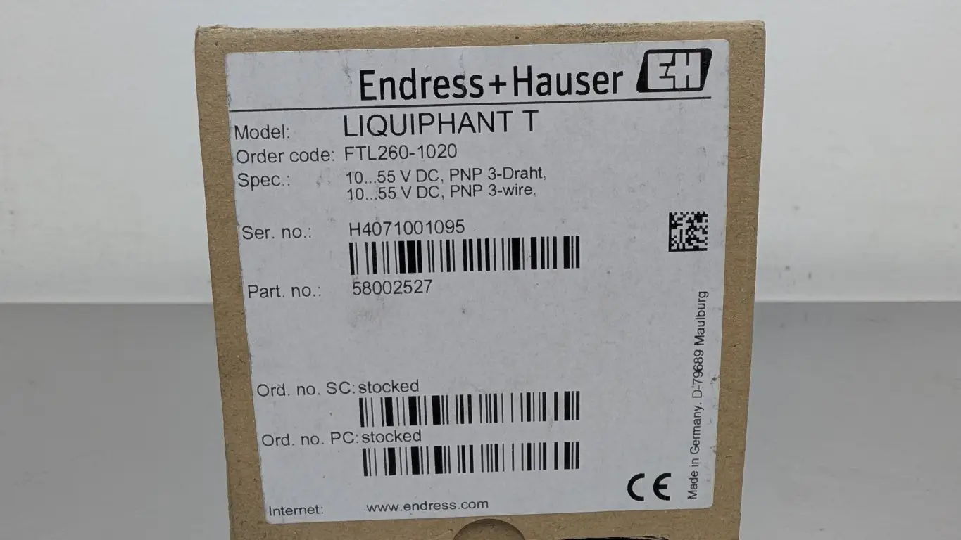 Endress+Hauser LIQUIPHANT T Level Switch FTL260-1020 10-55VDC - Image 5