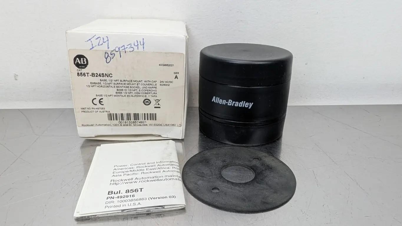 Allen-Bradley 856T-B24SNC Base Surface Mount with Cap Stack Light Ser A 24V AC/DC 1/2″ NPT