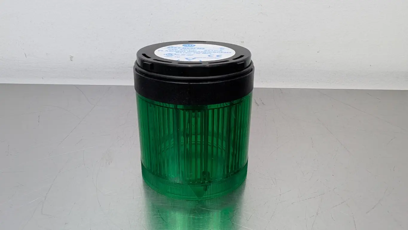 Allen-Bradley 855T-B24FN3 Flashing Incandescent Stack Light Ser C 24V AC/DC 7W Green